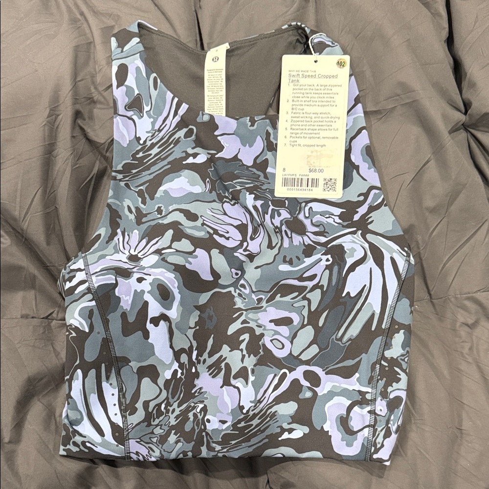 Lululemon Swift Speed Cropped Tank - Size 8